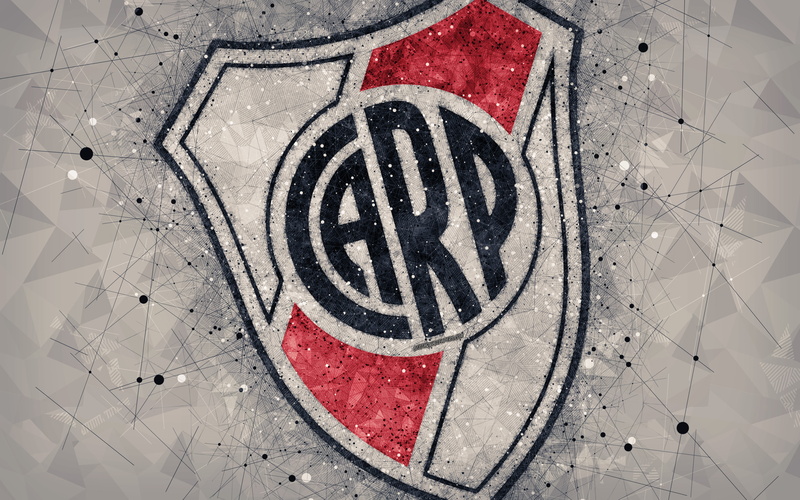 Club Atlético River Plate, 4K, Soccer, Logo