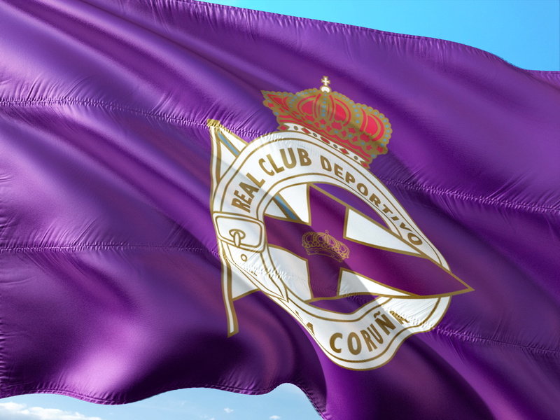 wealth, textile, silk, blue, winning, deportivo la coruna, la liga, full frame, purple, flag, close-up, satin, indoors, achievement, gold colored, 4K