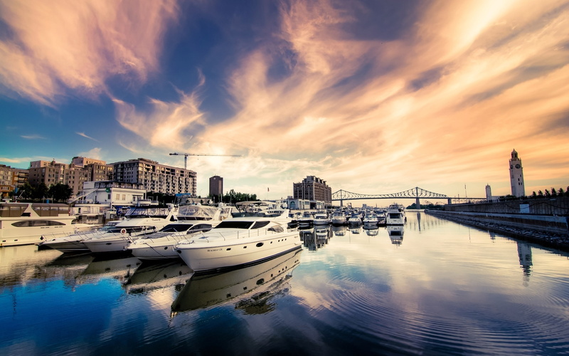 white, sky, port, river, dock, luxury, water, picture, speedboats, 2K, ship, boats