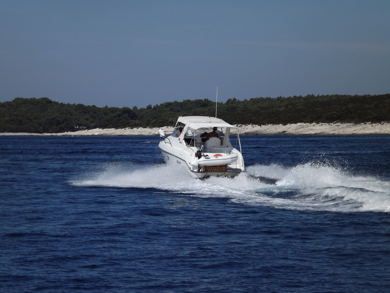 sea, on the move, mode of transportation, clear sky, nature, summer, wake, sky, wave, day, passenger craft, motion, waterfront, 4K, motorboat, water, blue