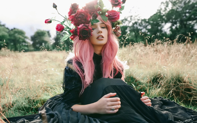 plant, one person, young women, beautiful woman, flowering plant, beauty girl image 1920x1200, hair, grass, leisure activity, women, adult, nature, lifestyles