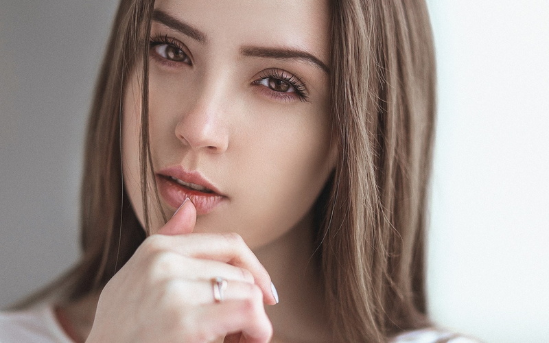 beautiful girl image 1920x1200, looking at camera, beautiful woman, contemplation, 1080P, portrait, lifestyles, women, teenager, young adult, front view
