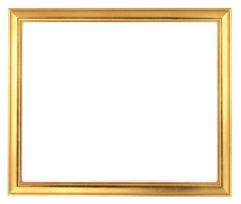 no people, indoors, antique, gold colored, white color, 2K, wood - material, paintings, single object, white background, cut out, art and craft, frame