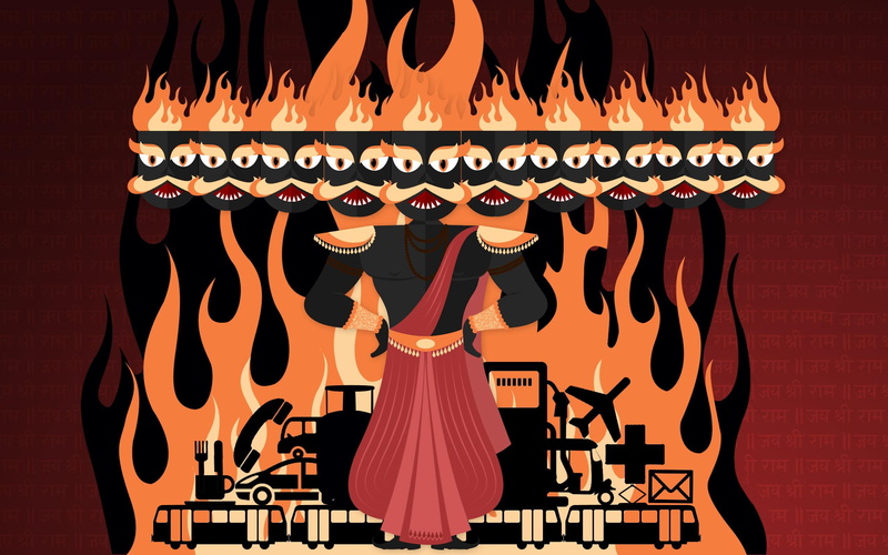 2K, artwork, dussehra, white, holiday, orange, festivals / holidays, happy, 2014, cartoon, flames, festivals, black, character