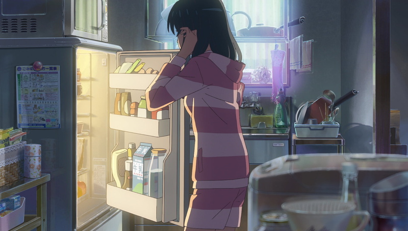 hairstyle, Kimi no Na Wa, standing, s, long hair, purple, Your Name, glass - material, black, young adult, communication, leisure activity, casual clothing