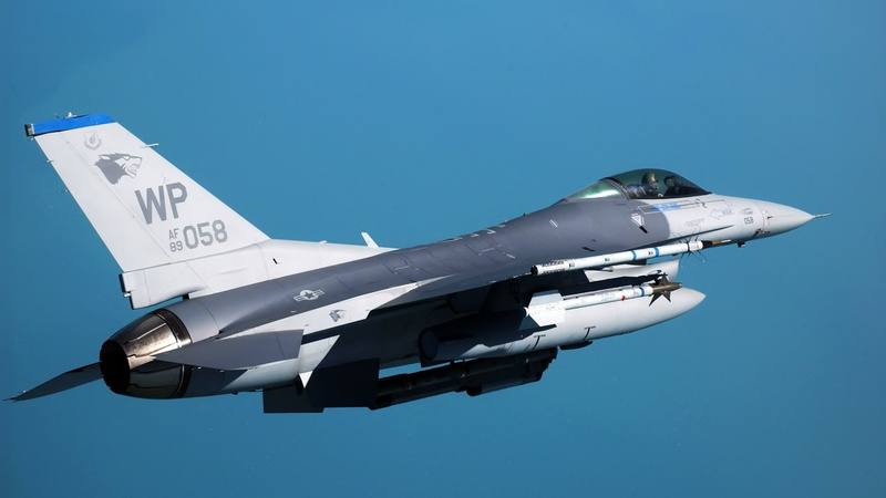 flying, army, military aircraft, aerospace industry, plane, nature, air force, General Dynamics F-16 Fighting Falcon, military, motion, aircraft, transportation
