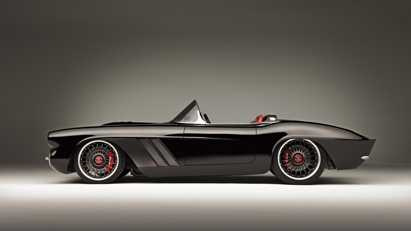4k, gray, Chevrolet Corvette C1, Swiss Classic World, black, 2K, HD, coupe, convertible
