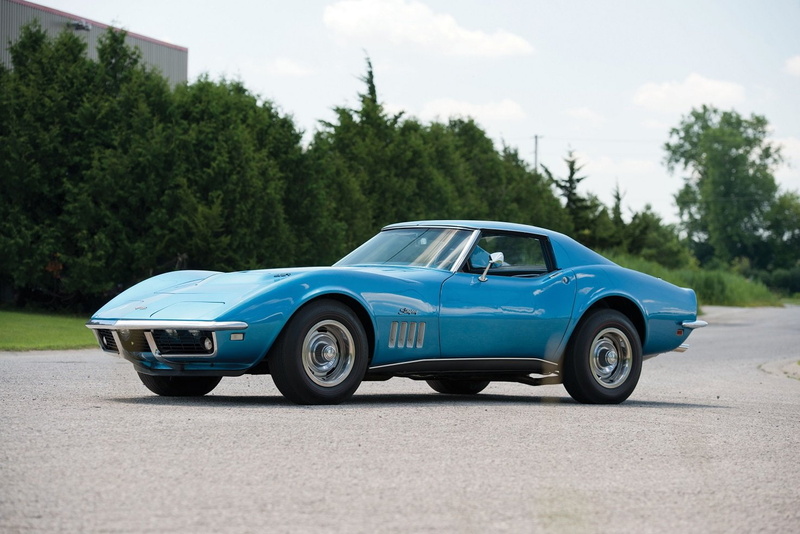 720P, 1968, blue, l71, corvette, (c3), chevrolet, cars