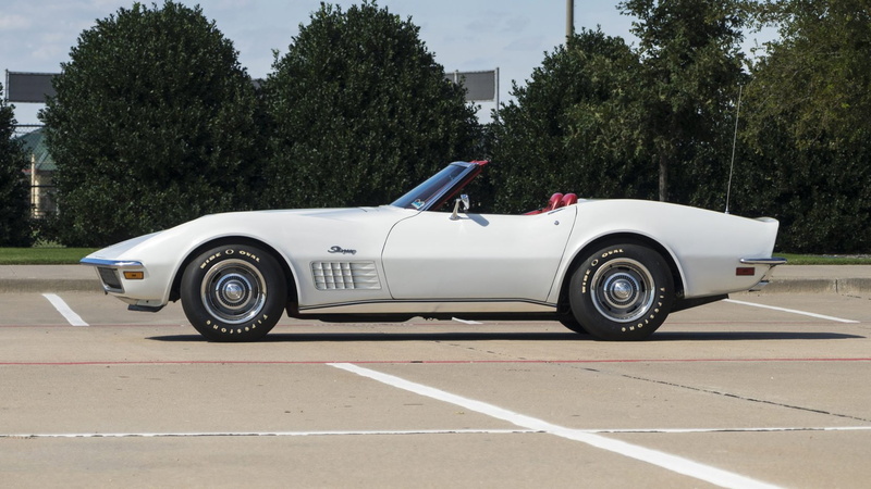 (c3), corvette, white, 720P, chevrolet, convertible, 1970