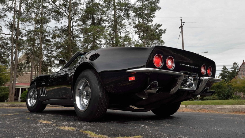 chevrolet, cars, 720P, black, corvette, (c3), 1969, convertible