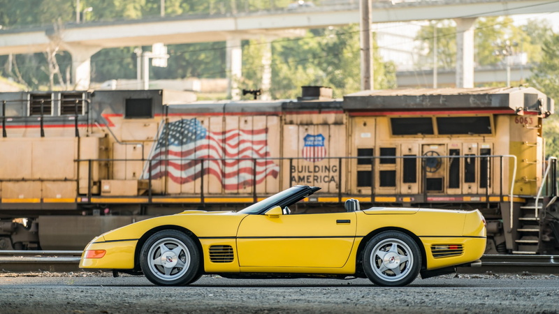 Chevrolet Corvette (C4), Car, 1080P, Sport Car, Old Car, Yellow Car, Chevrolet, Convertible