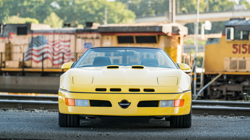 Chevrolet Corvette (C4), Convertible, Car, Sport Car, Old Car, 1080P, Chevrolet, Yellow Car