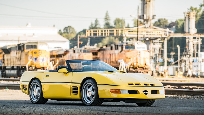 Yellow Car, Sport Car, Chevrolet Corvette (C4), Convertible, Chevrolet, Car, Old Car, 1080P