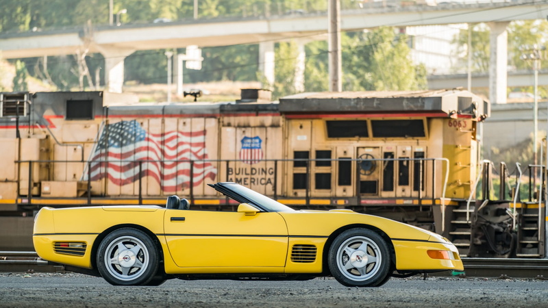Yellow Car, 1080P, Old Car, Convertible, Car, Chevrolet, Chevrolet Corvette (C4), Sport Car