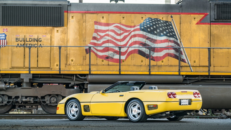 Chevrolet Corvette (C4), Car, Sport Car, Yellow Car, 1080P, Chevrolet, Old Car, Convertible