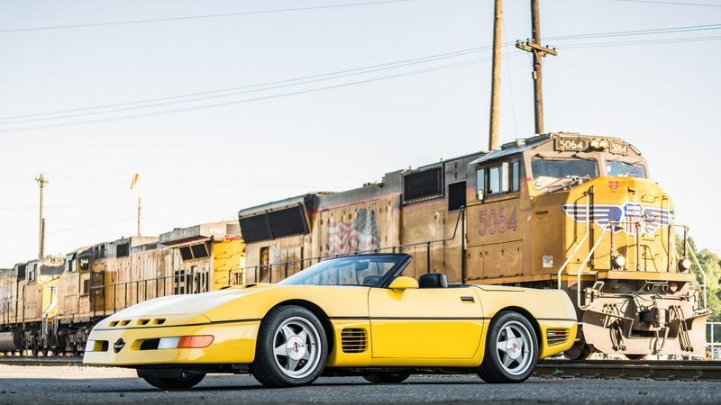 Sport Car, Old Car, Chevrolet Corvette (C4), Car, Yellow Car, 1080P, Convertible, Chevrolet
