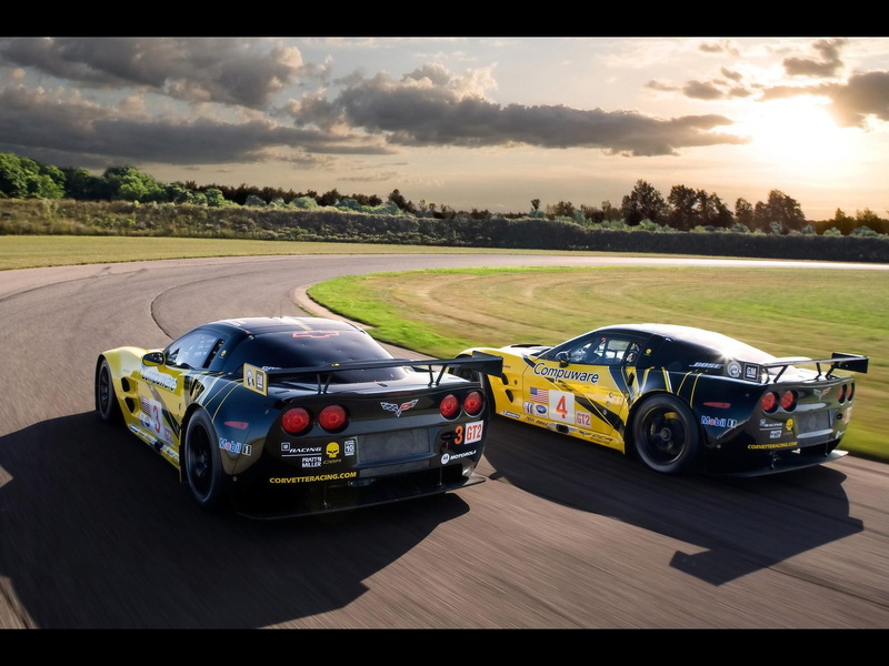corvette, r, c, duo, chevrolet, c6-r, 2009, gt, cars, 1080P