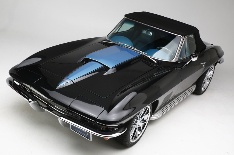 stingray, chevrolet, corvette, (c2), chevy, blac, 1080P, 1967, convertible