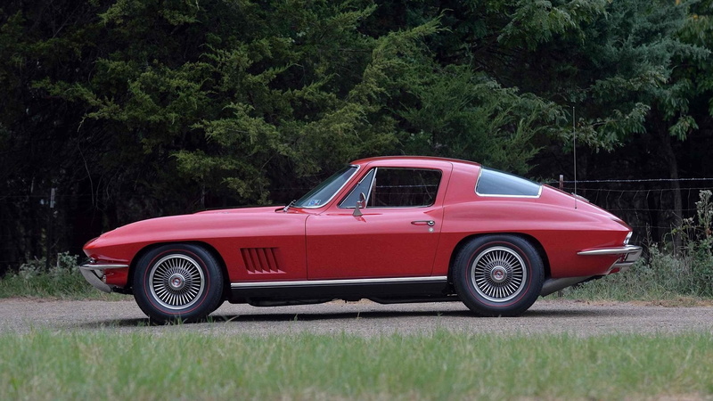 red, cars, 720P, (c2), coupe, corvette, chevrolet, 1967
