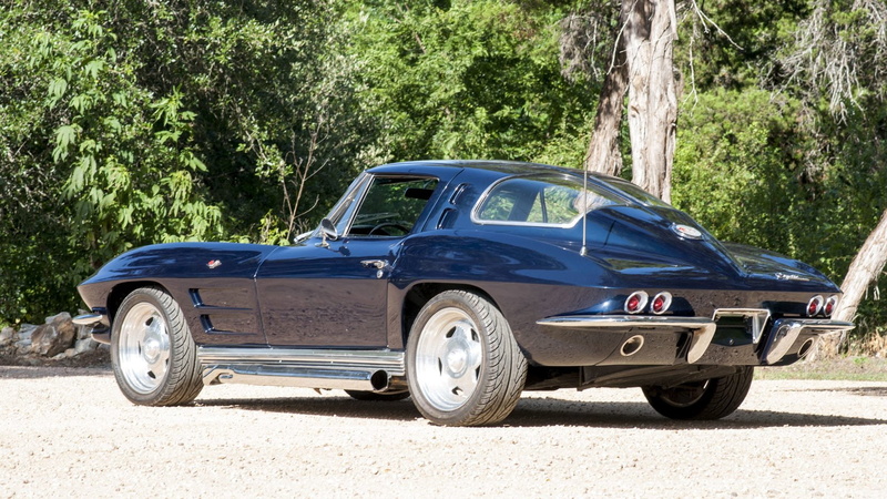 split, blue, coupe, cars, chevrolet, corvette, 720P, window, (c2), 1963