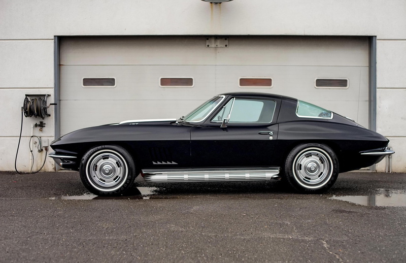 classic, 4K, l36, (c2), chevrolet, injection, 1967, black, corvette, fuel, sting, ray, cars