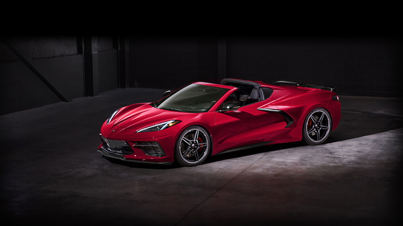 Red Car, 8K, Sport Car, Chevrolet Corvette, Chevrolet, Chevrolet Corvette (C8), Car