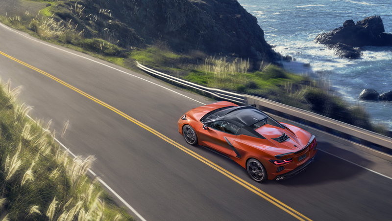 Car, Supercar, Vehicle, 5K, Chevrolet Corvette (C8), Chevrolet Corvette, Orange Car, Chevrolet, Sport Car