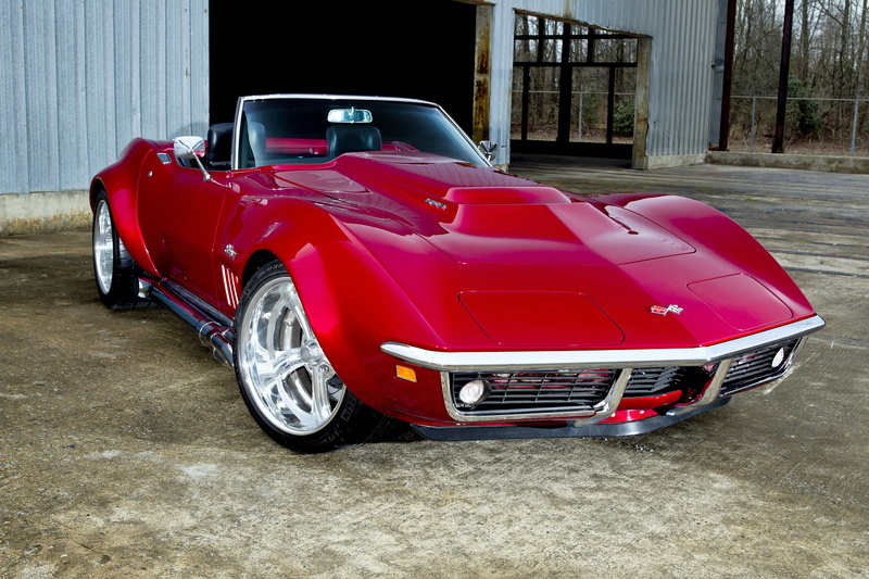 1969, 5K, (c3), convertible, corvette, cars, chevy, modified, red