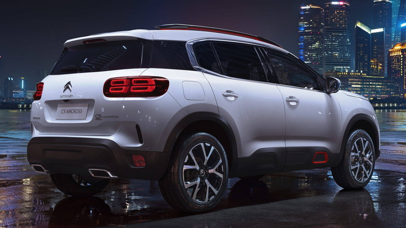 citroen, parking, lot, Citroen C5 Aircross, aircross, Shanghai Auto Show 2017, parked, concept, 2K, white, nighttime, c