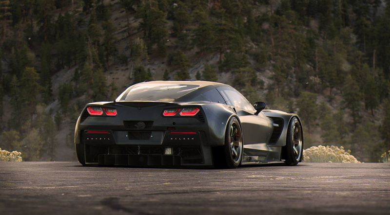 Chevrolet, 1080P, Race, Corvette, by Khyzyl Saleem, Tuning, Black, Car, Future