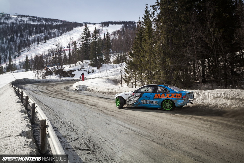 tree, mode of transportation, one person, Speedhunters, car, mountain, cold temperature, outdoors, racecar, motion, leisure activity, nature, speed, sport