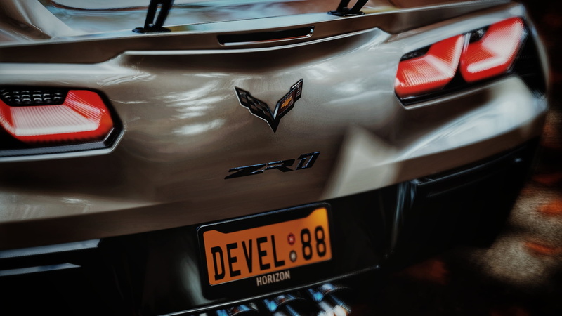Corvette, 1080P, car, fall, Corvette zr1, Forza Horizon 4, Chevrolet corvette ZR1, Chevy