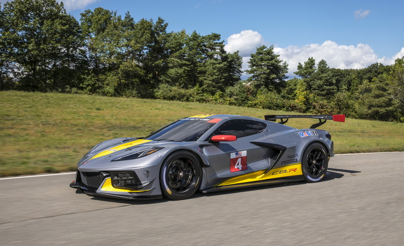5K, trees, sports car, C8.R, machine, Chevrolet