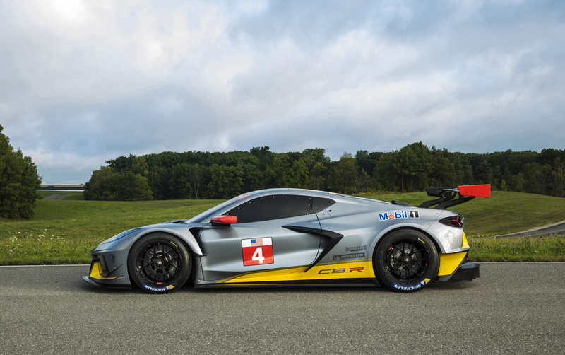 trees, C8.R, the sky, 5K, machine, sports car, Chevrolet