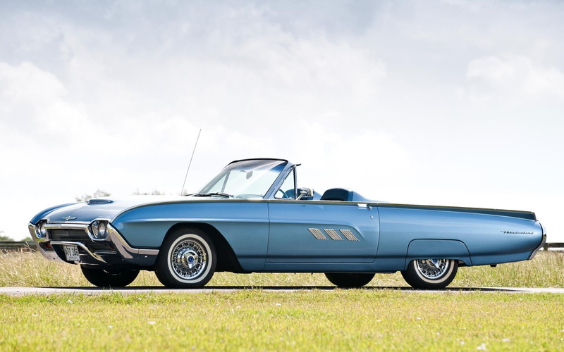 sports, sports roadster, ford, cars, thunderbird, 1080P, roadster, 1963