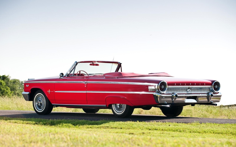 red, galaxie, classic, 1080P, car, ford galaxie, ford, convertible, 1920x1200, silver, xl, cars