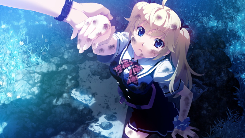 1080P, sea, one person, Grisaia no Kajitsu, high angle view, Matsushima Michiru, women, water, adventure, day, animal wildlife, swimming pool, swimming