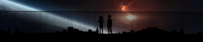 5K, Bell Cranel, Triple Screen, Dungeon Ni Deai Wo Motomeru No Ha Machigatteiru Darou Ka, Hestia, space, Multiple Display