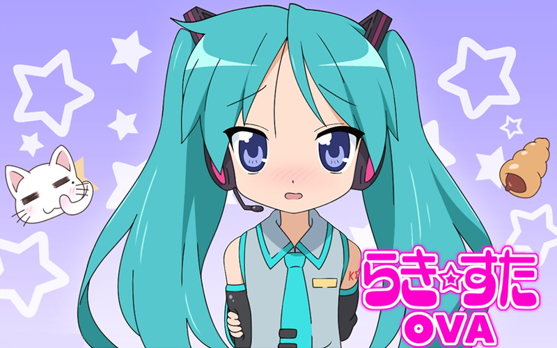 Vocaloid, Hatsune Miku, 720P, Hiiragi Kagami, Lucky Star, anime girls, long hair