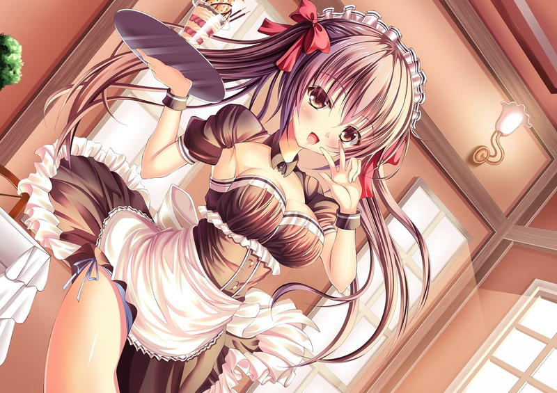 1080P, anime, Original Characters, Anime Girls, sexy, maid, Maid Outfit