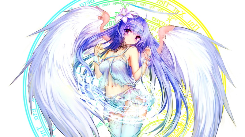 creativity, women, beauty, sexy anime, portrait, anime, Purple Eyes, blue, beautiful woman, angel, digital composite, abstract, indoors, fashion, adult