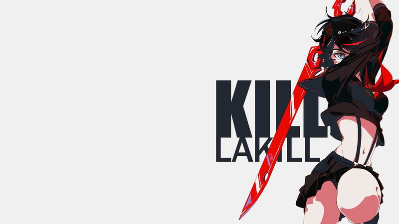 white background, headwear, studio shot, black color, 1080P, creativity, white color, side view, red, art and craft, helmet, kill la kill matoi ryuuko anime anime girls sexy anime