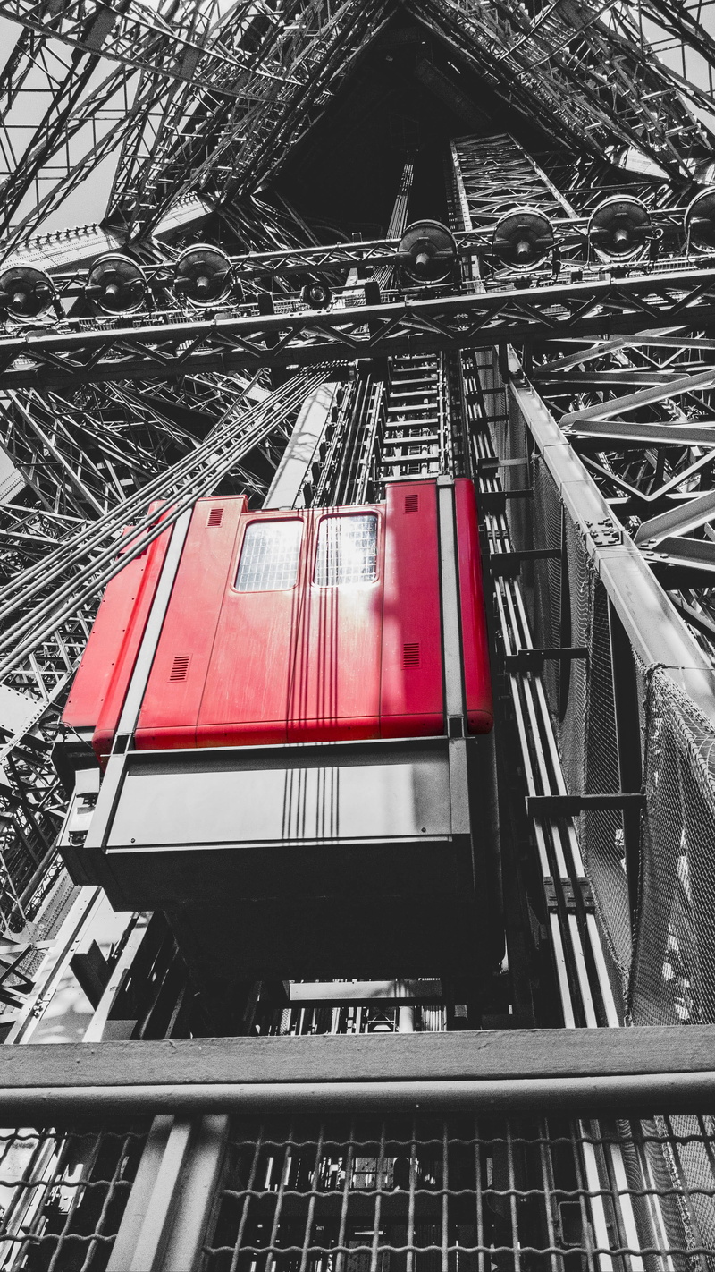 pattern, connection, track, theme park, building exterior, elevator, photography, paris, tower, roof, black, angle, low, fantasyflip, outdoors, coaster
