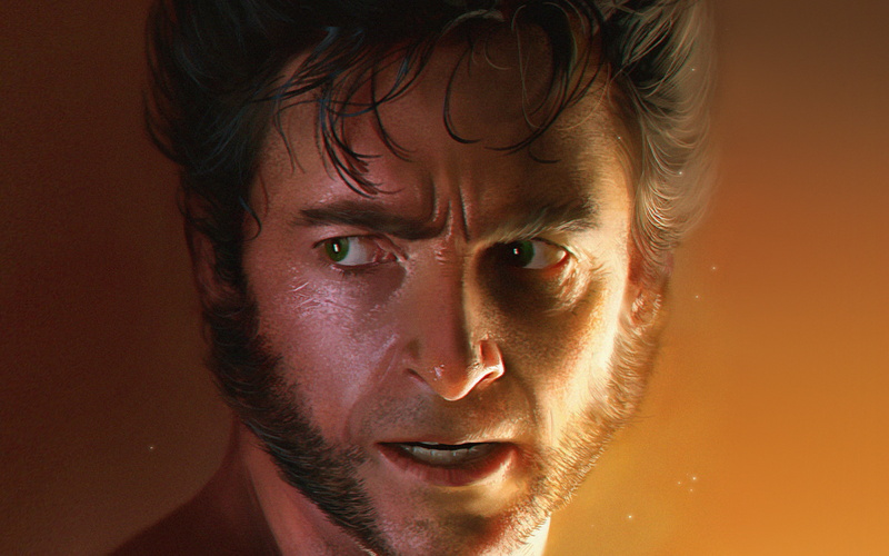 lifestyles, human body part, contemplation, art, young adult, headshot, indoors, 4K, studio shot, front view, looking at camera, men, wolverine, close-up