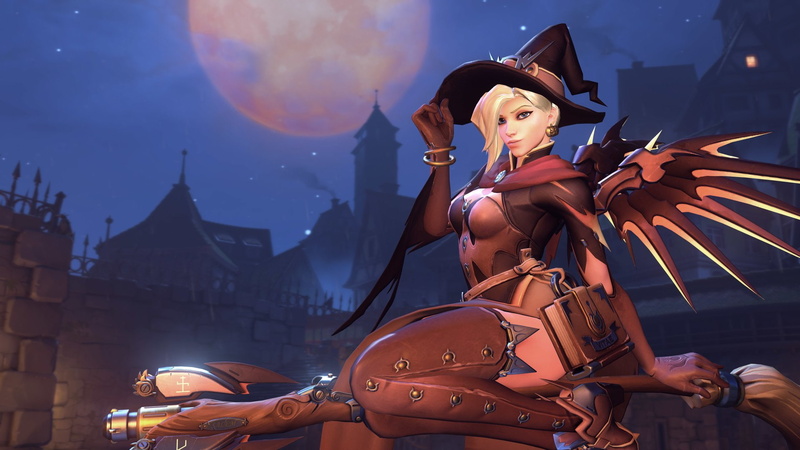 Video Game, 1080P, Overwatch, Witch, Mercy (Overwatch)