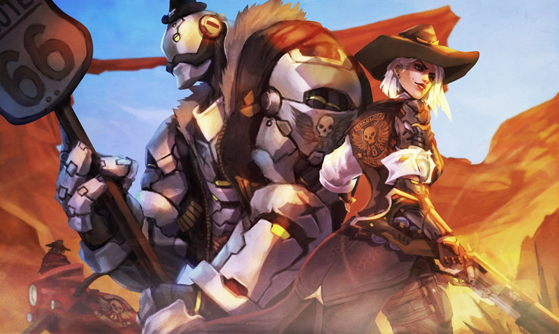 B.O.B. (Overwatch), Video Game, 4K, Overwatch, Ashe (Overwatch)