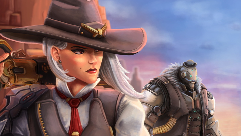 B.O.B. (Overwatch), Ashe (Overwatch), Overwatch, 4K, Video Game