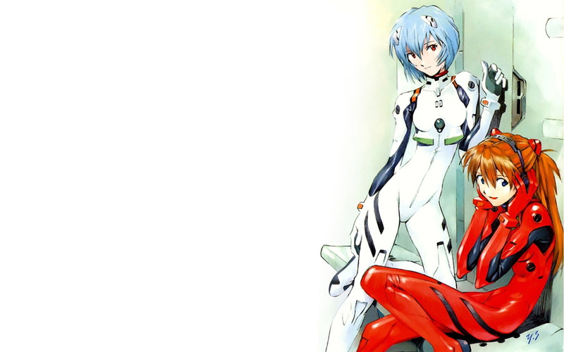 Asuka Langley Soryu, Ayanami Rei, anime, 720P, Neon Genesis Evangelion