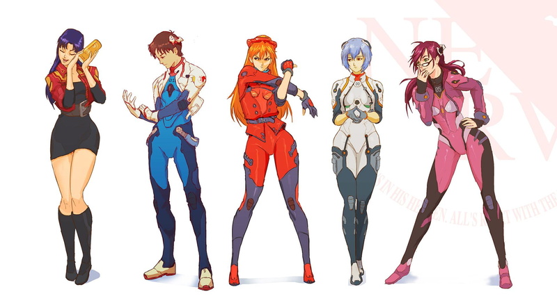 1080P, Asuka Langley Shikinami, Katsuragi Misato, Ikari Shinji, Ayanami Rei, Neon Genesis Evangelion