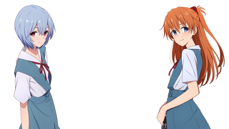 1080P, Rei Ayanami, Evangelion, Asuka Langley Sohryu, Neon Genesis Evangelion, Anime